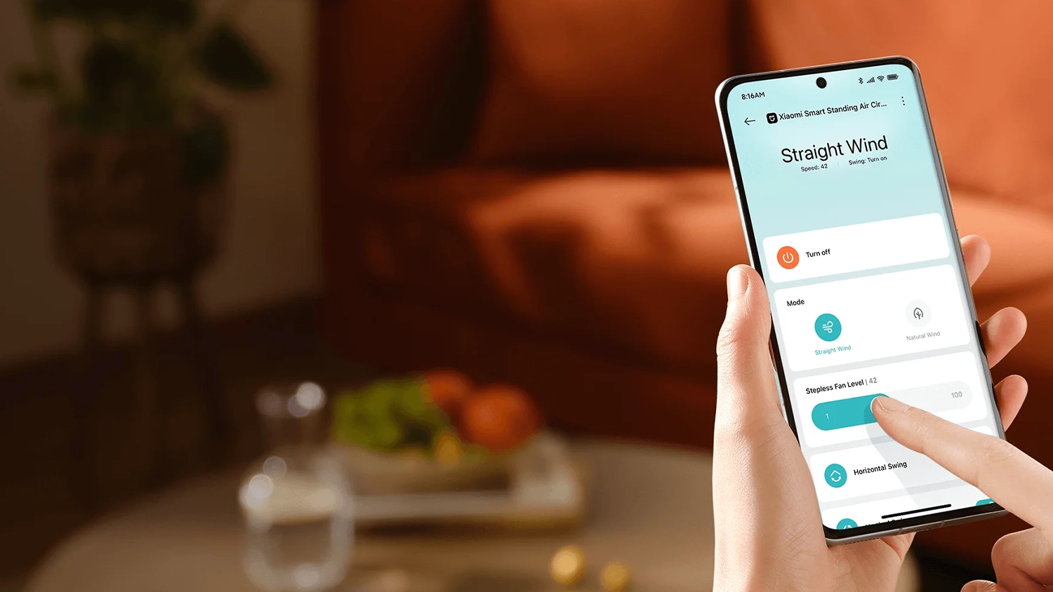 Stolný ventilátor Xiaomi Smart Standing Air Circulation Fan ovládaný mobilom