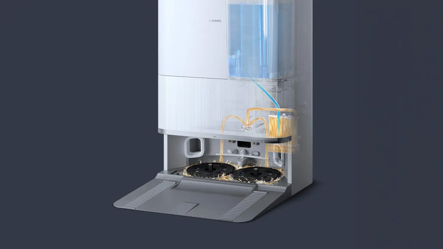 Samočistiaca stanica a Xiaomi robotick&yacute; vys&aacute;vač 5 Robot PRO