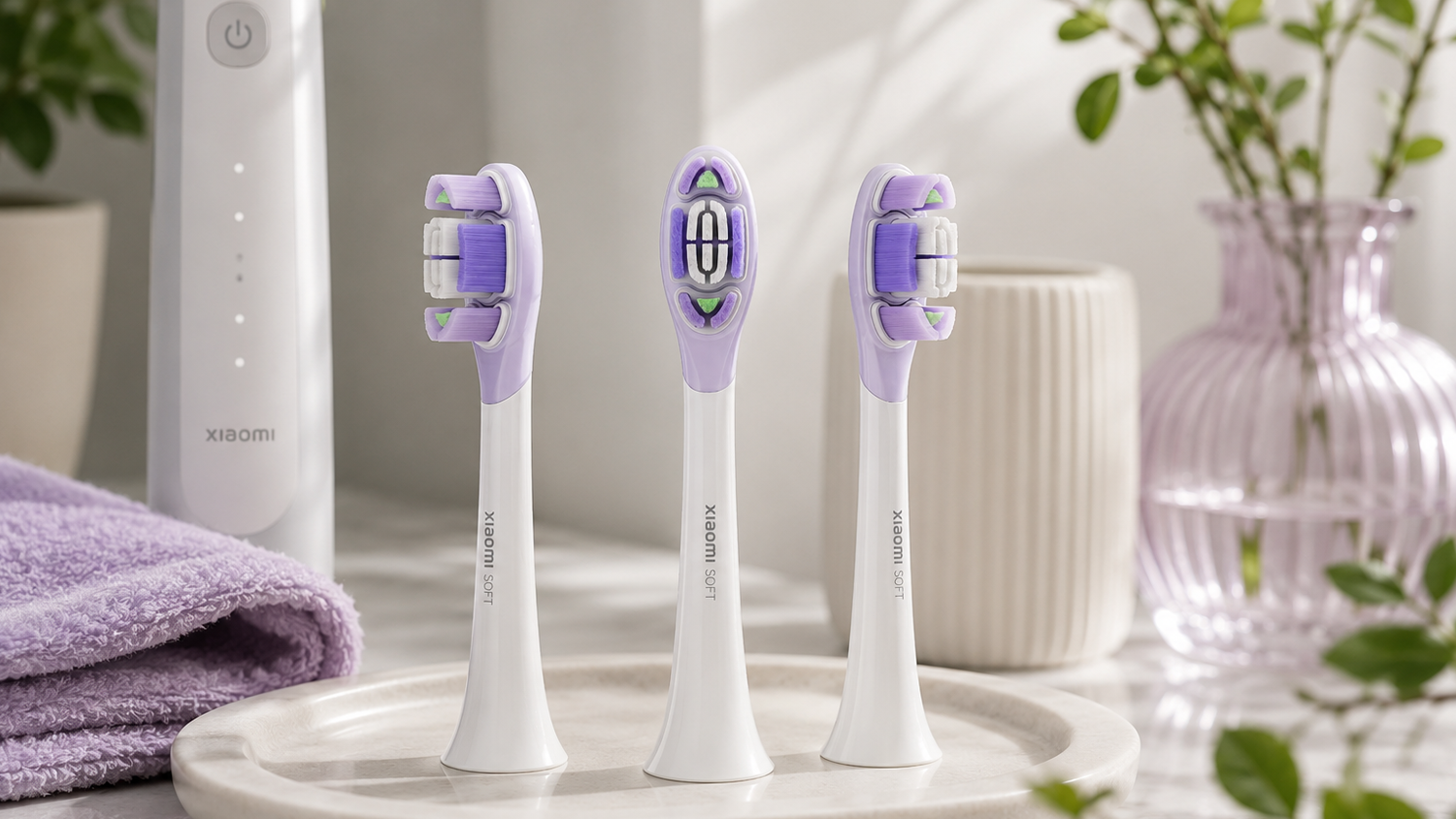 Náhradní kartáčková hlava Xiaomi MBS309 Soft v koupelně