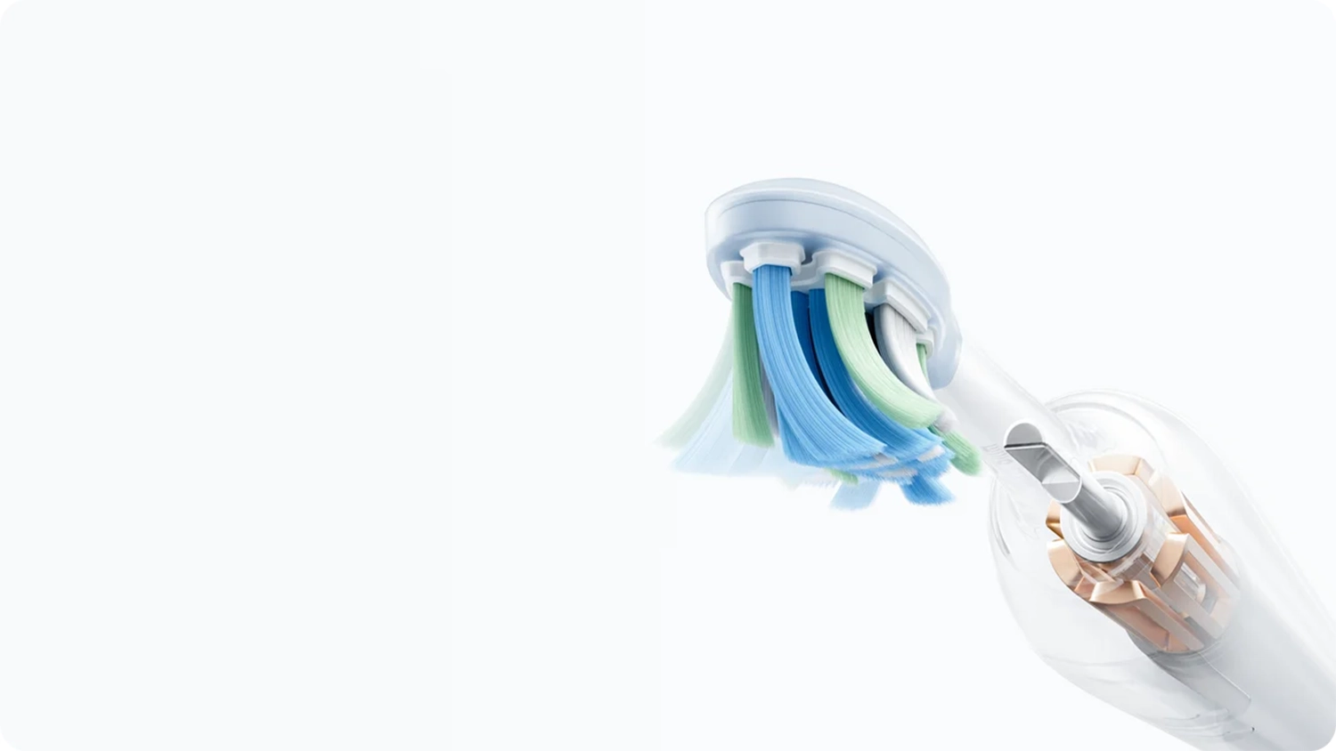 Bližší pohled na hlavu zubního kartáčku Xiaomi Mijia Smart Servo-oscillation Pro