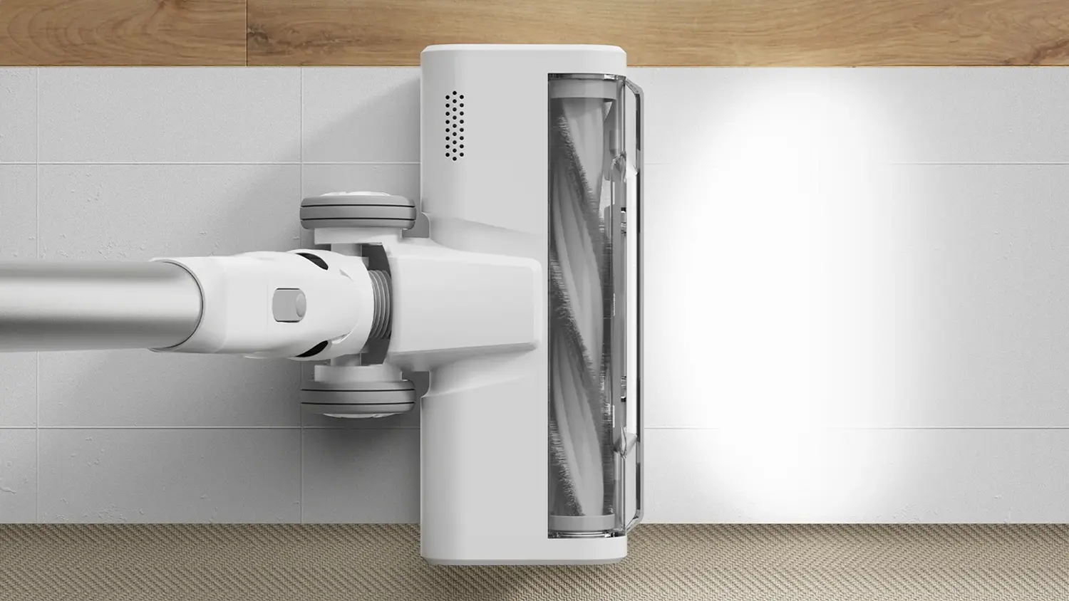 Vysavač Xiaomi použitý na různé typy povrchů