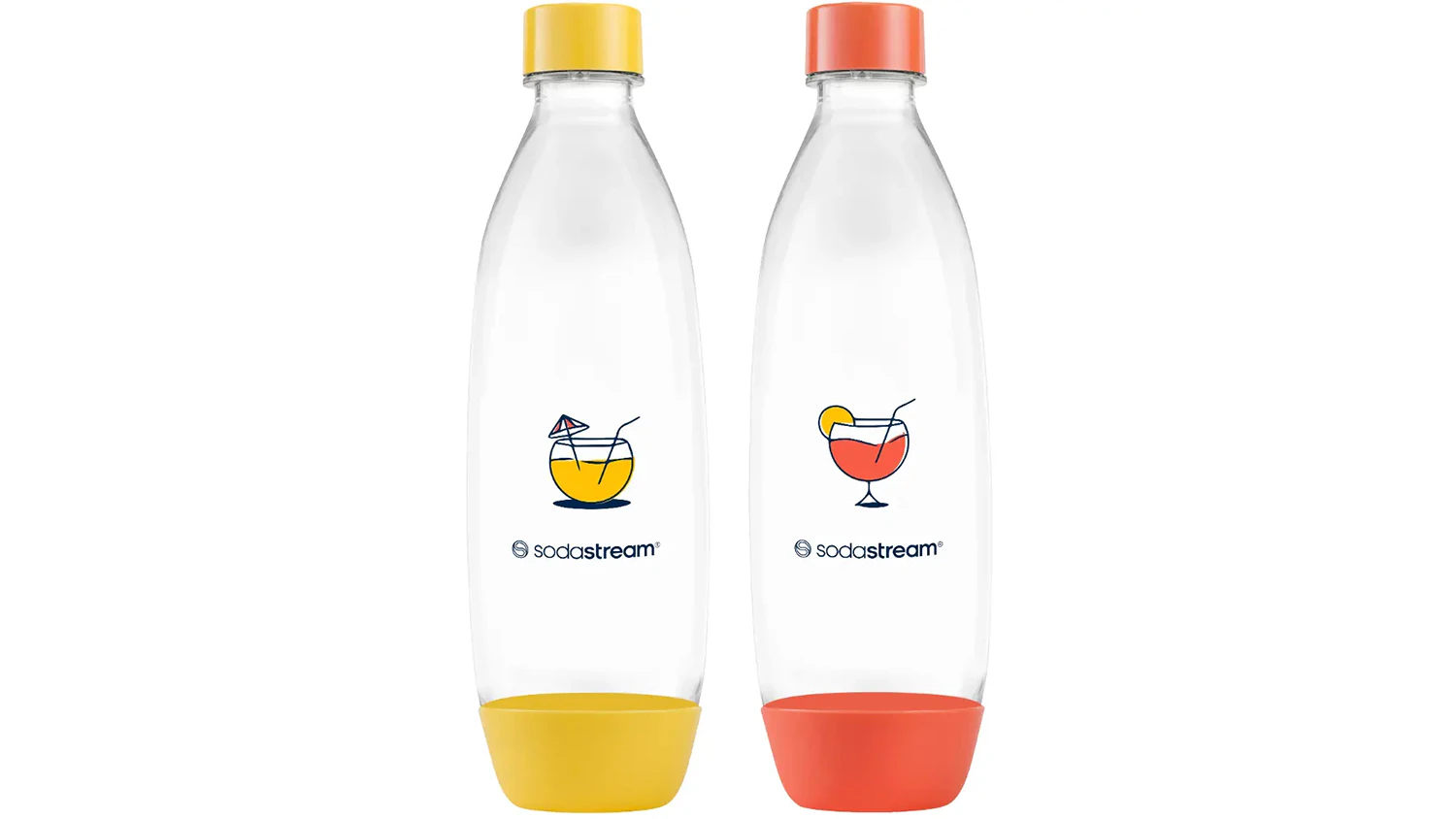 Fľa&scaron;e Sodastream FUSE 2x1L Orange/Yellow v žltej a oranžovej farbe