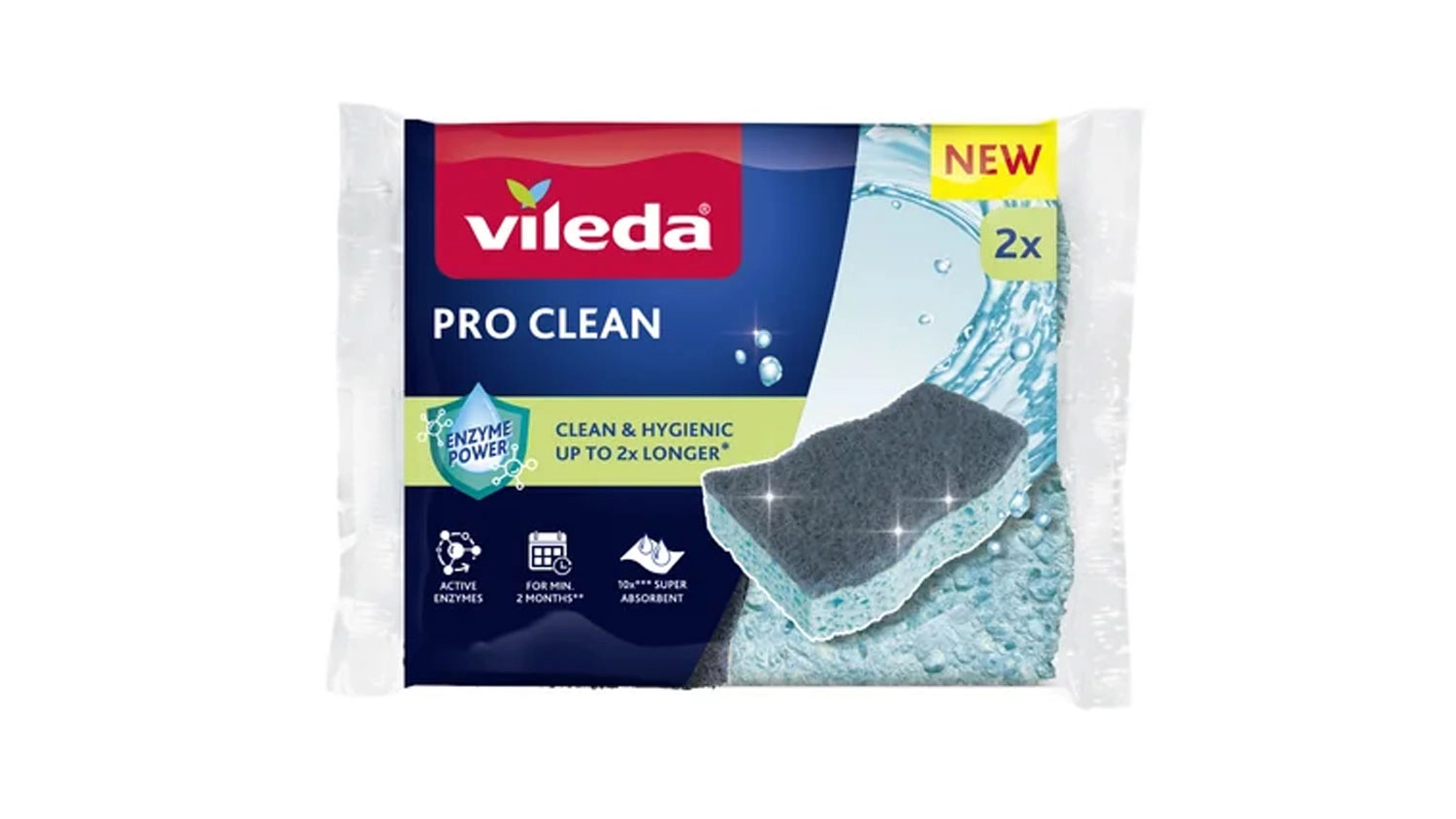 Viskózna hubka Vileda Pro Clean 2ks
