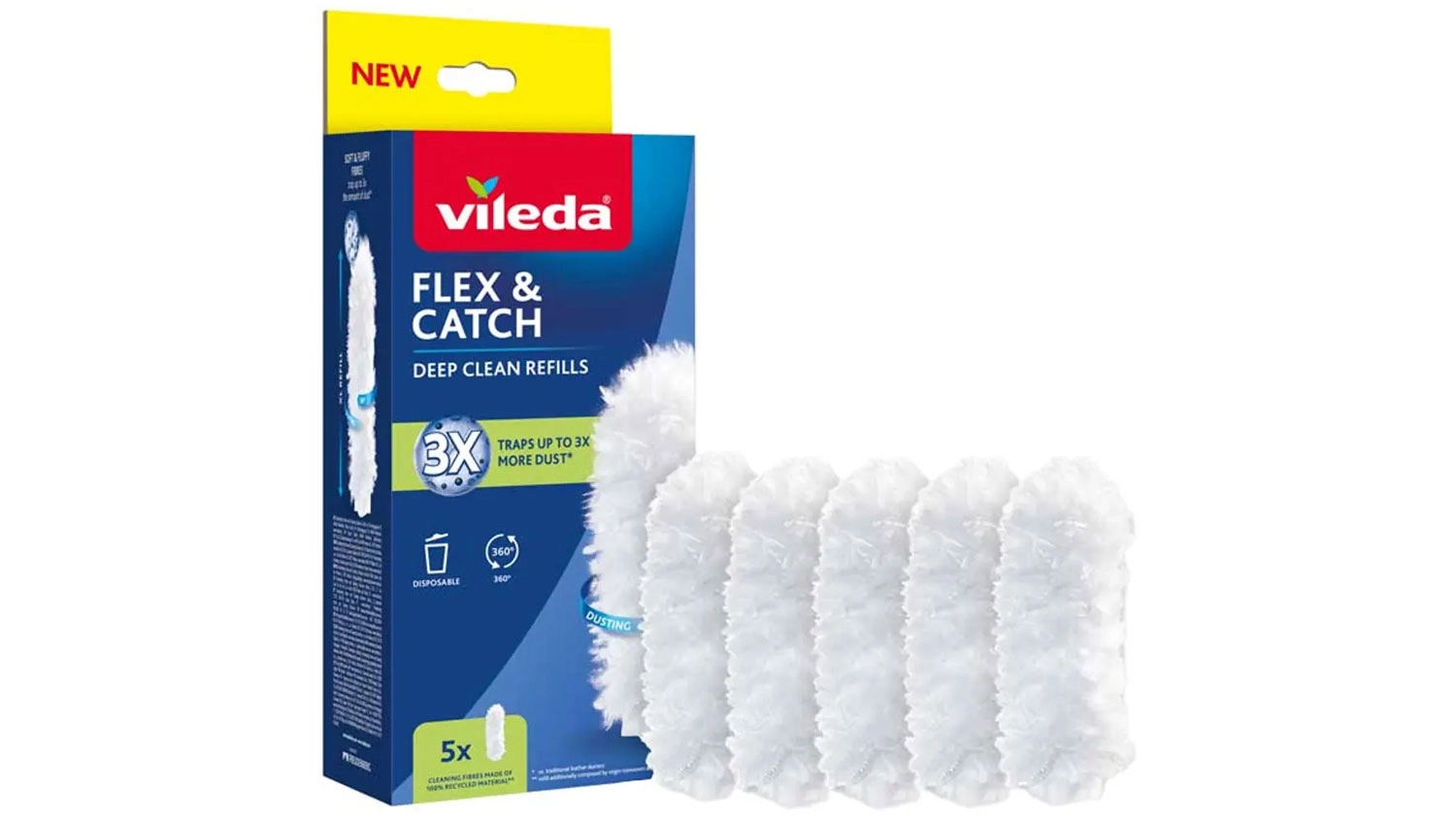 Náhradná prachovka Vileda Flex&Catch Deep Clean Refills 5 ks