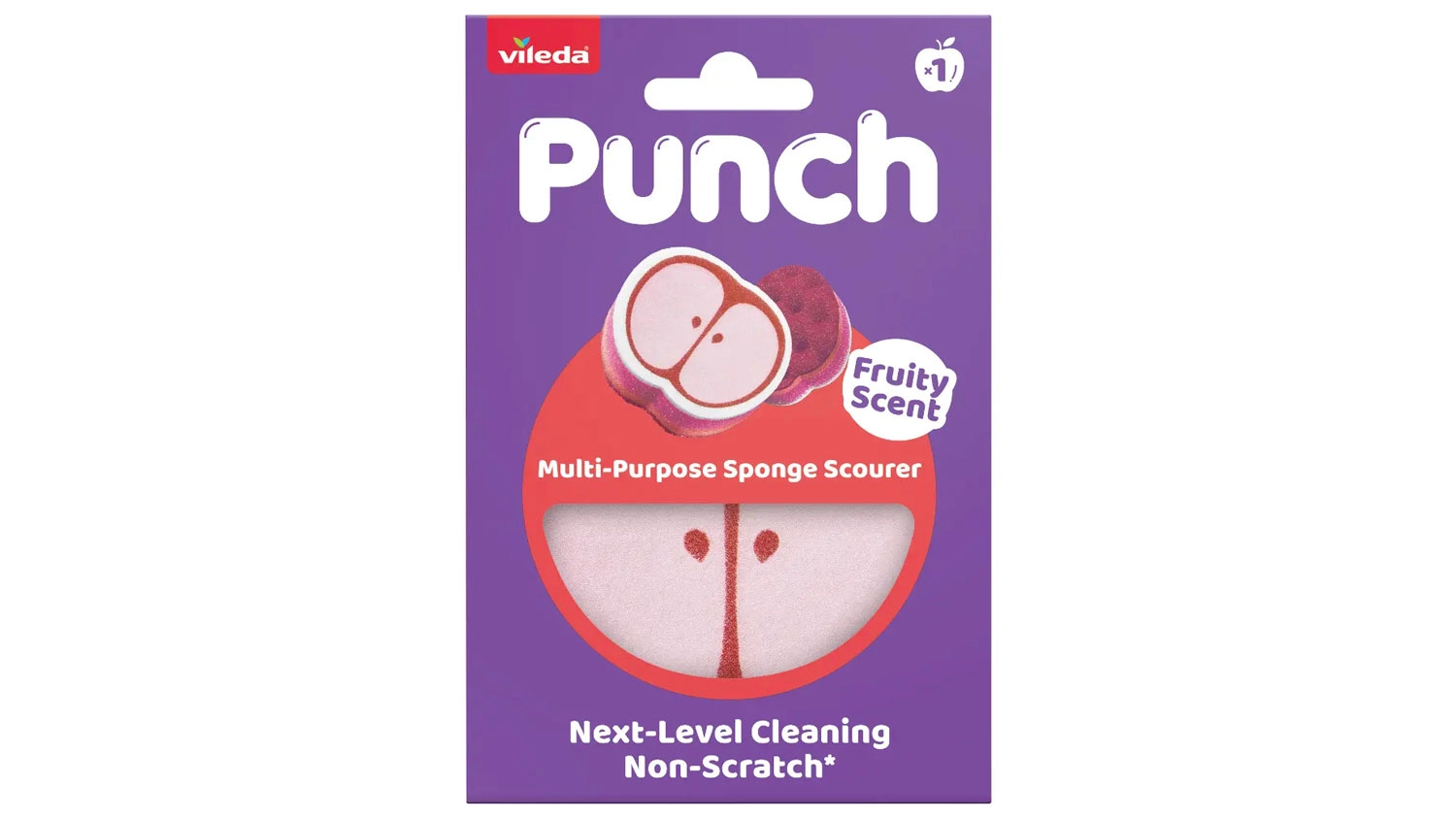Viacúčelová hubka Vileda Punch Apple