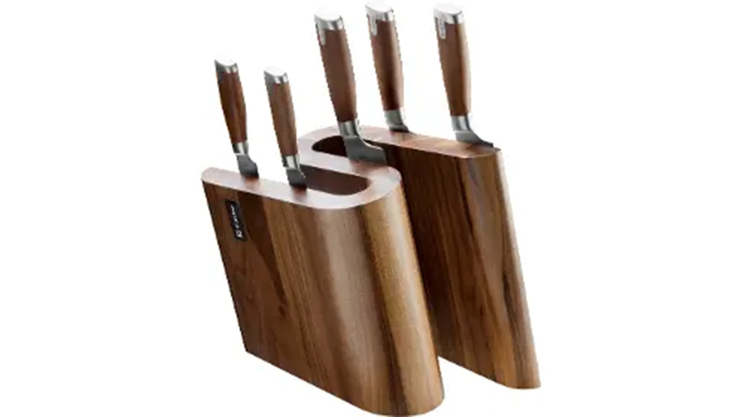 Magnetick&yacute; drž&aacute;k na nože Catler MKB 10 Adda s uspoř&aacute;dan&yacute;mi noži různ&yacute;ch velikost&iacute;
