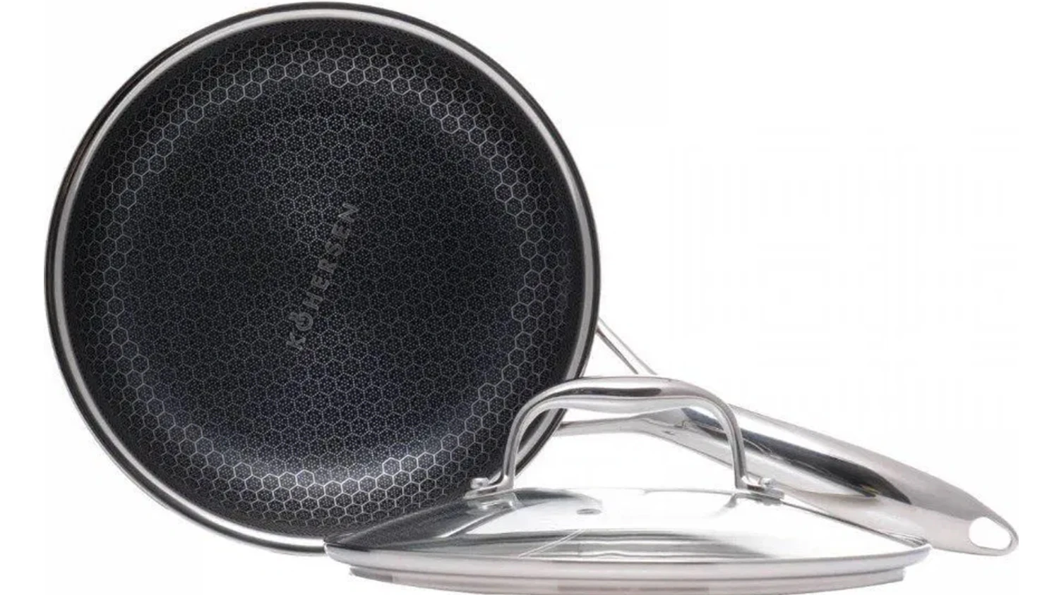 Pánev s pokličkou Kohersen Black Cube 20 cm černá zepředu