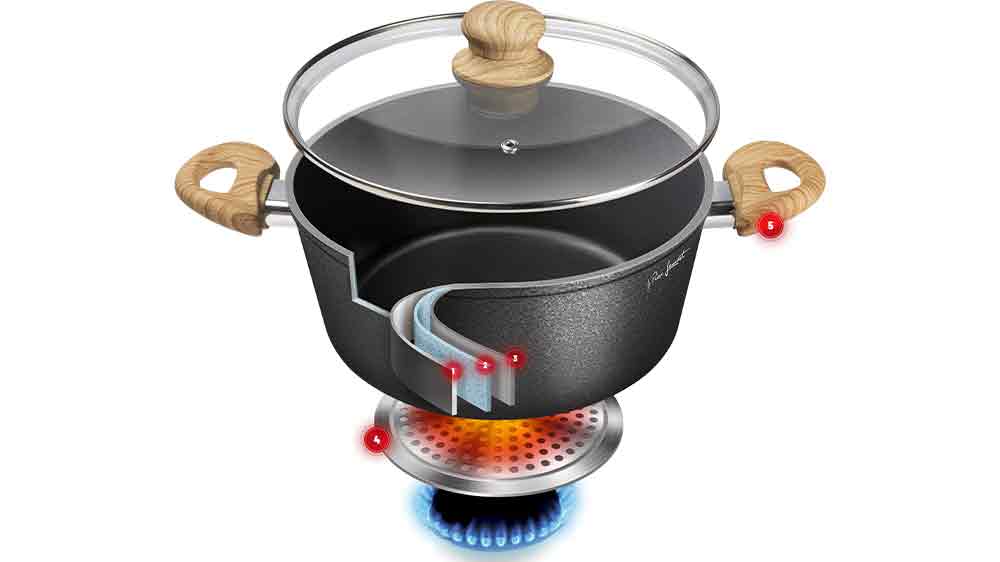 Kastrol s pokličkou Lamart LT1246 NATUR - řez_02