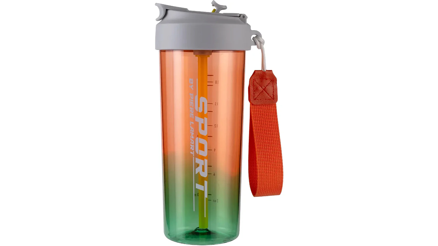 &Scaron;portov&aacute; fľa&scaron;a so slamkou Lamart FIT LT4073 na bielom pozad&iacute;