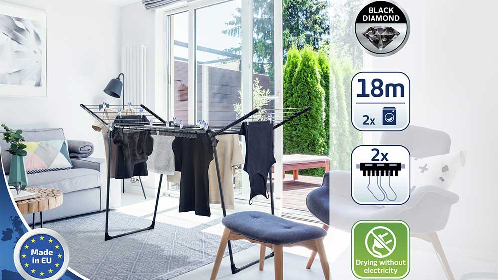 Sušák na prádlo LEIFHEIT 81589 sušák v obýváku_02