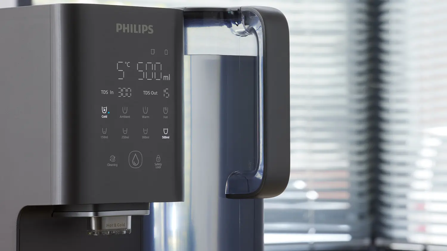 Ovládací panel výdejníku vody Philips ADD6921DG