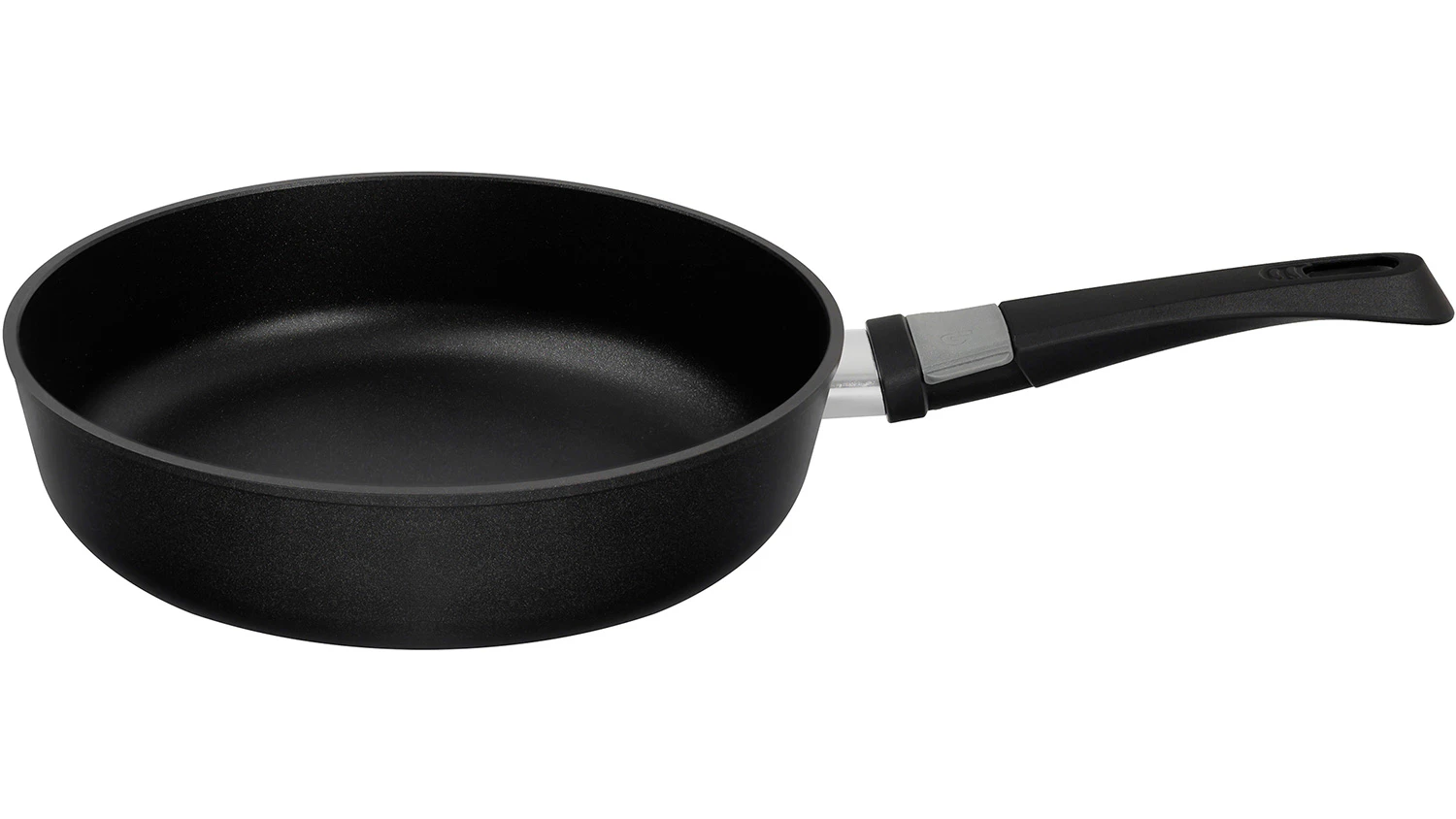 Hlubok&aacute; p&aacute;nev Remoska Luna 28 cm čern&aacute; z boku