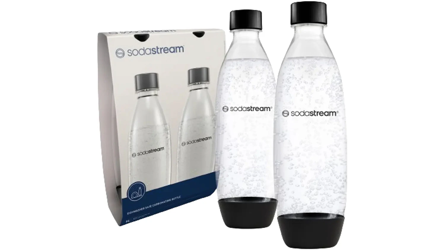 N&aacute;hradn&eacute; fľa&scaron;e SodaStream FUSE 2x1L čierne
