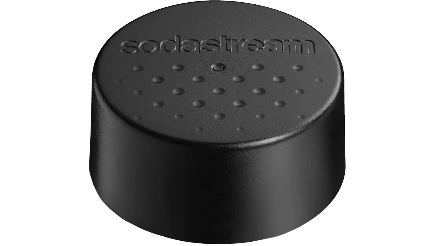Náhradné viečka SodaStream DUO čierna na bielom pozadí zobrazujúce celkový dizajn produktu