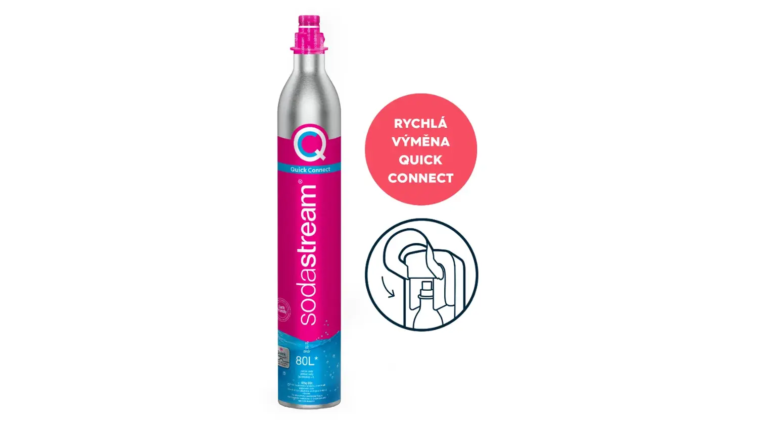 Rychlá výměna bombičky CO2 s Quick Connect