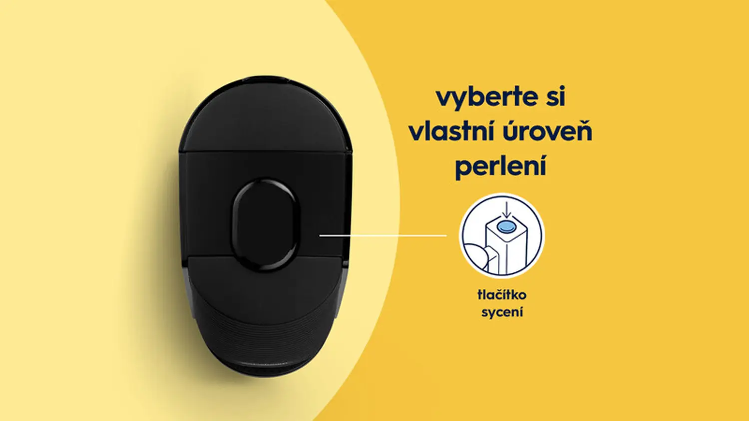 Tlačítko sycení nápoje