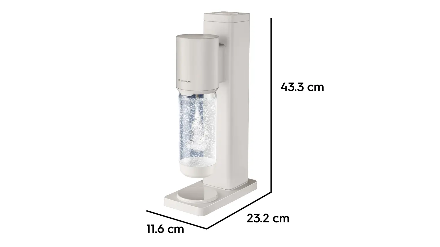 Sodastream FRESH WHITE rozměry