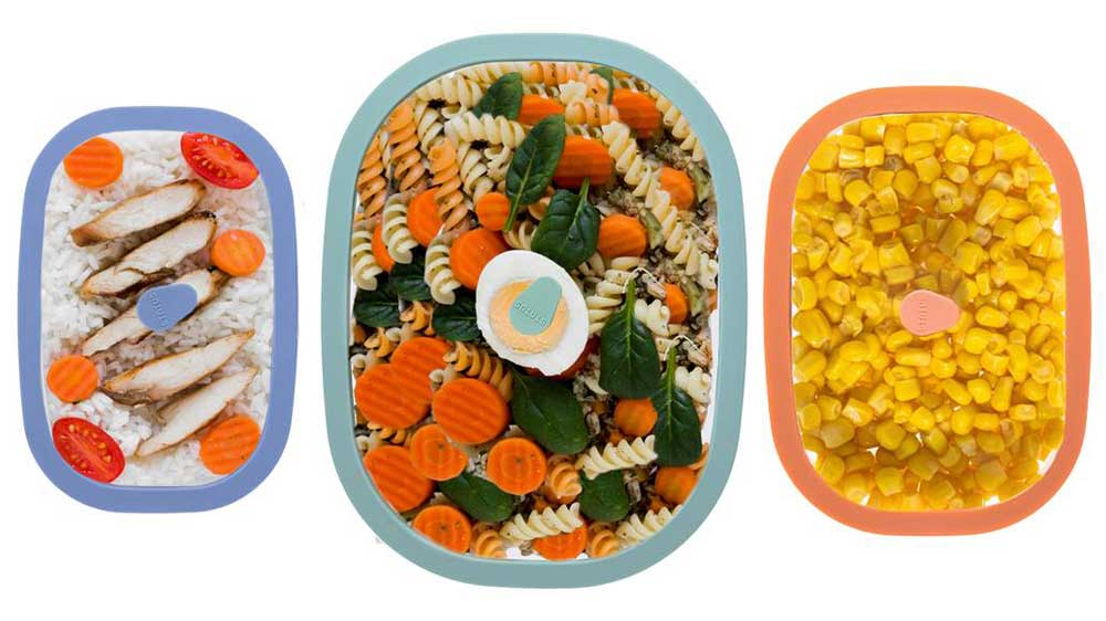 Vakuové dózy STATUS Fresko s různými jídly _03