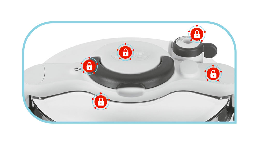 Pětistupňový bezpečnostní systém hrnce Tefal Clipso Minut Easy_02