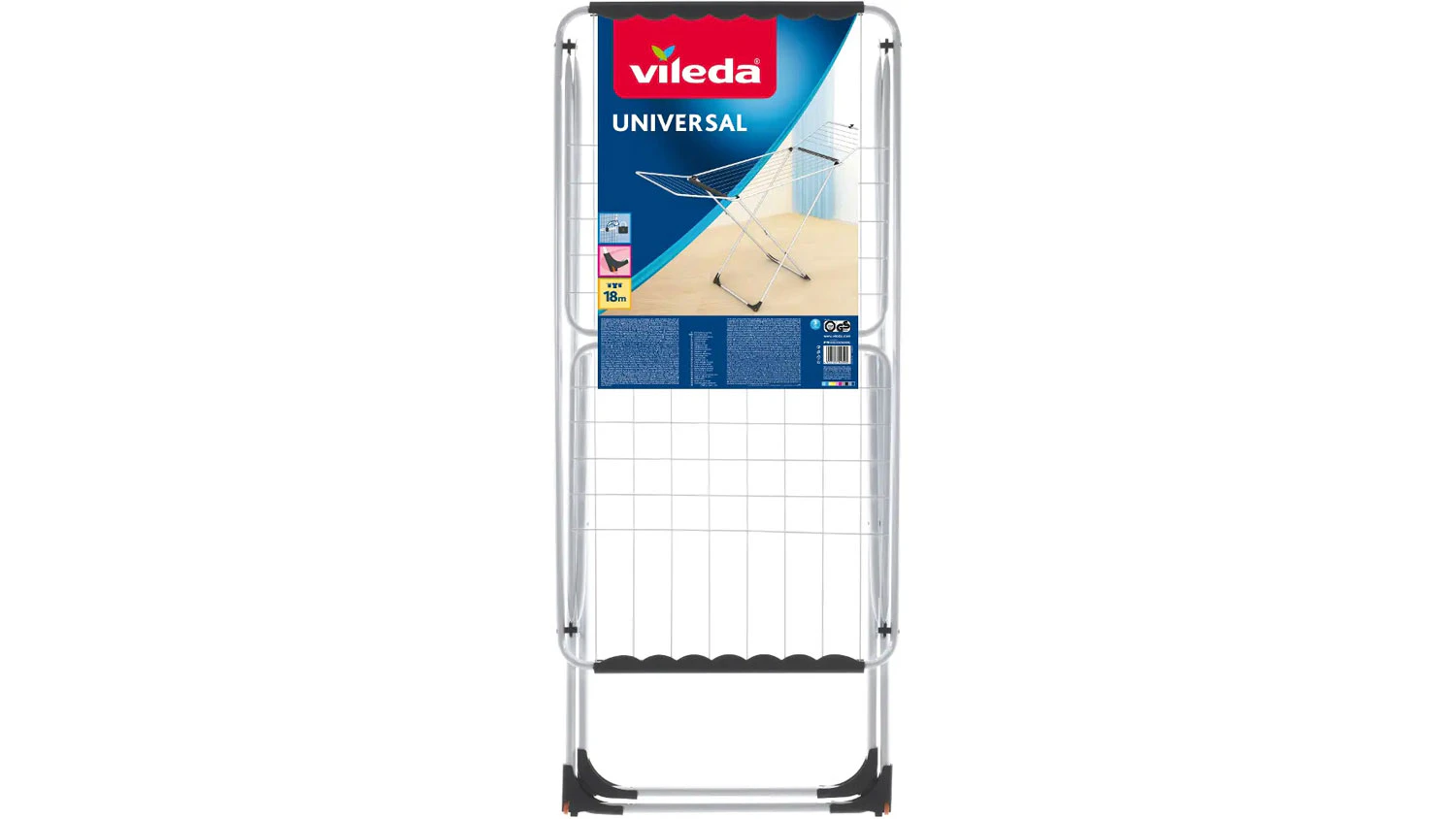 Sušák na prádlo Vileda Universal 18 m ve složeném stavu_01