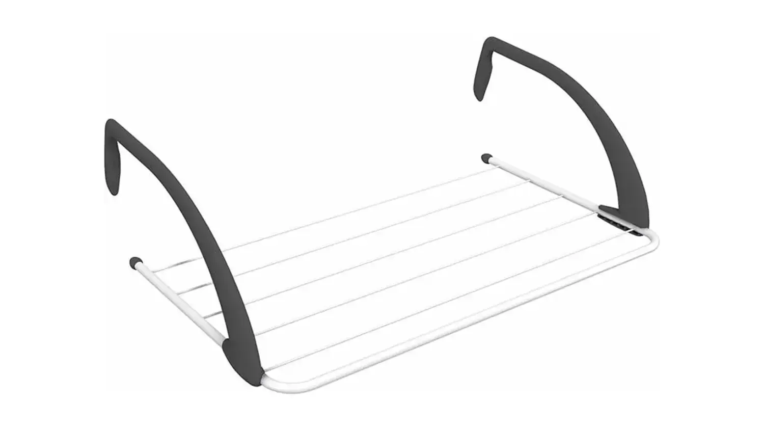 Su&scaron;&aacute;k na pr&aacute;dlo Vileda Express 3m složen&yacute; na b&iacute;l&eacute;m pozad&iacute; zobrazuj&iacute;c&iacute; kompaktn&iacute; design a konstrukci_01
