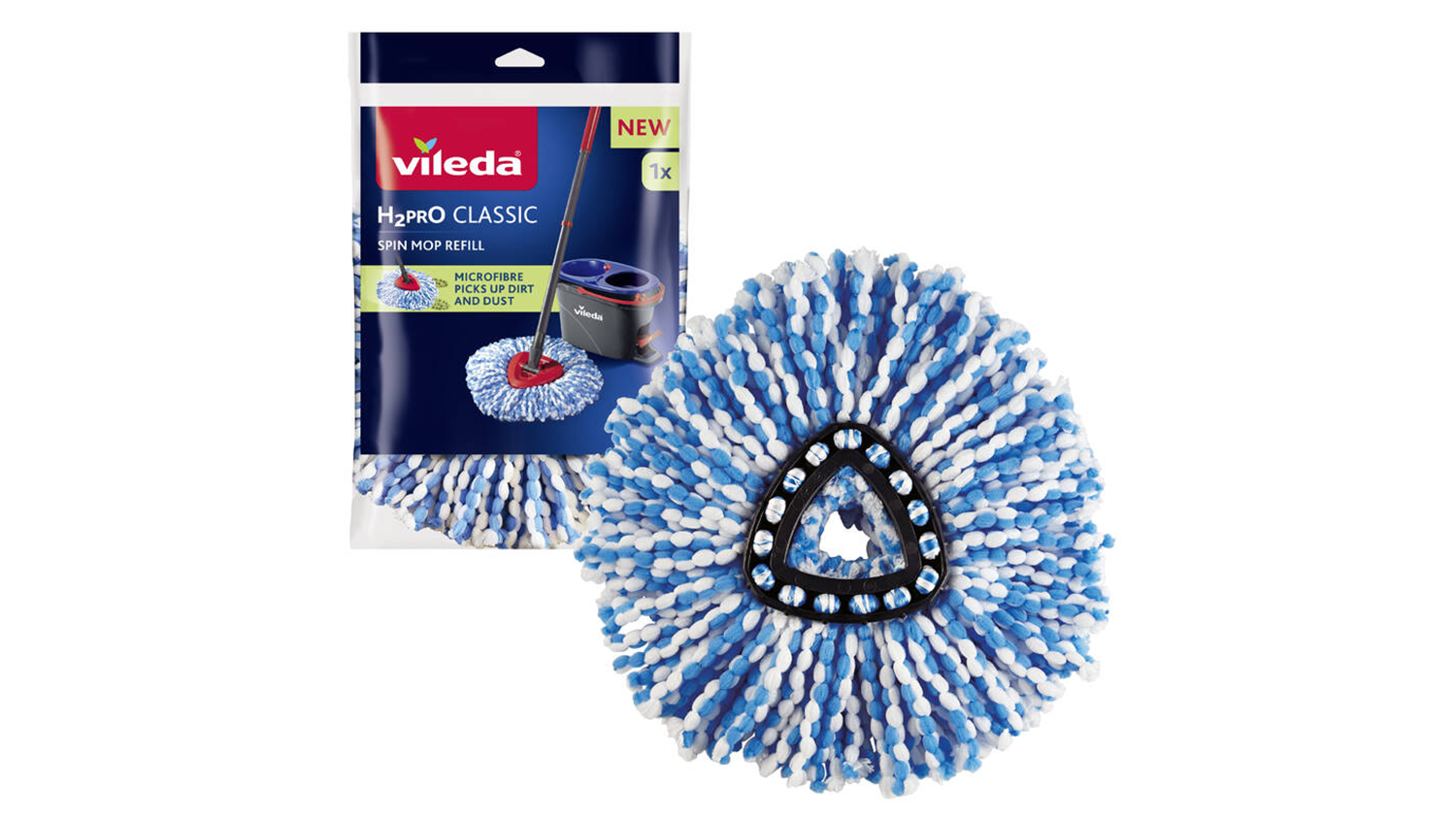 Náhradný mop Vileda H2PrO Spin Mop Refill
