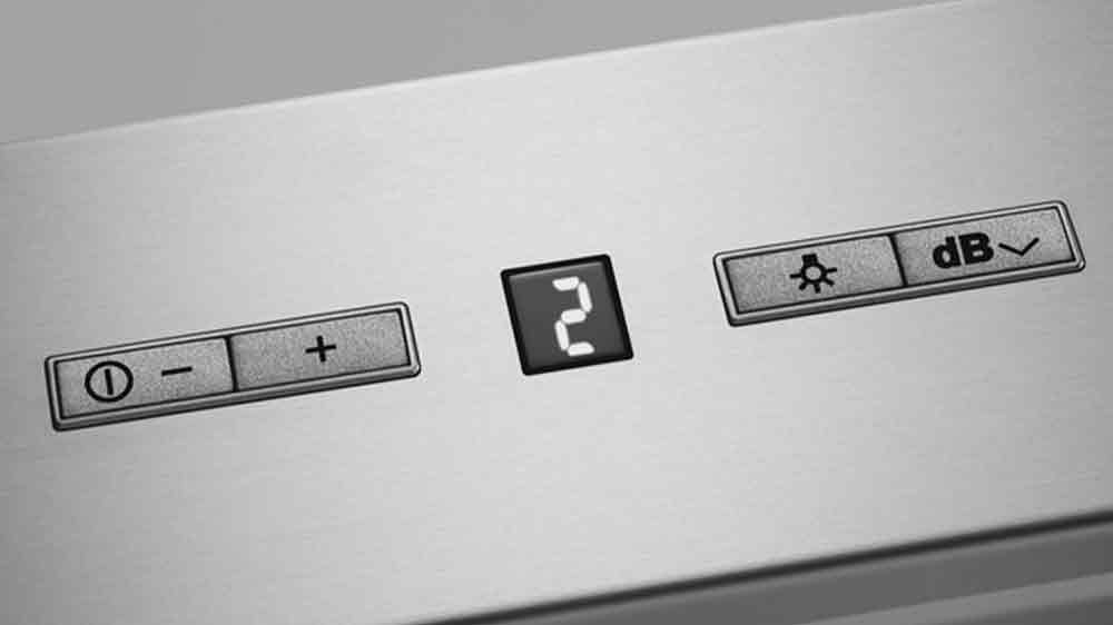 Detail ovládání odsavače par ELECTROLUX EFF60560OX-03