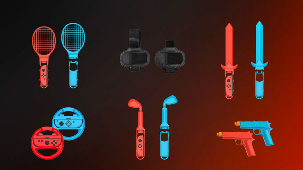 12 herních nástavců Joy-Con Sports Kit Nintendo Switch_03
