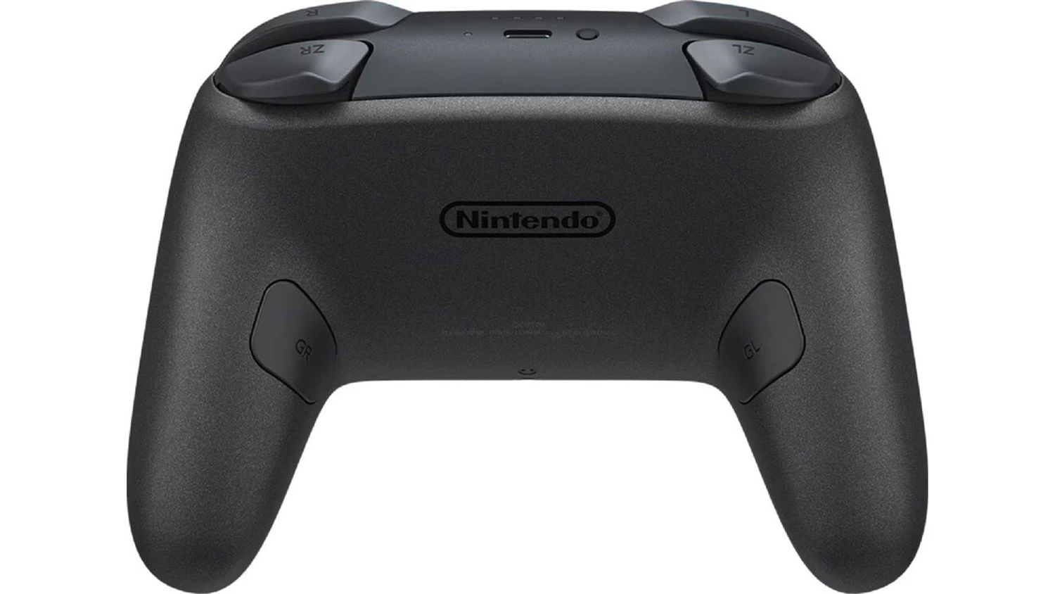 Herní ovladač Switch 2 – pohledu zezadu