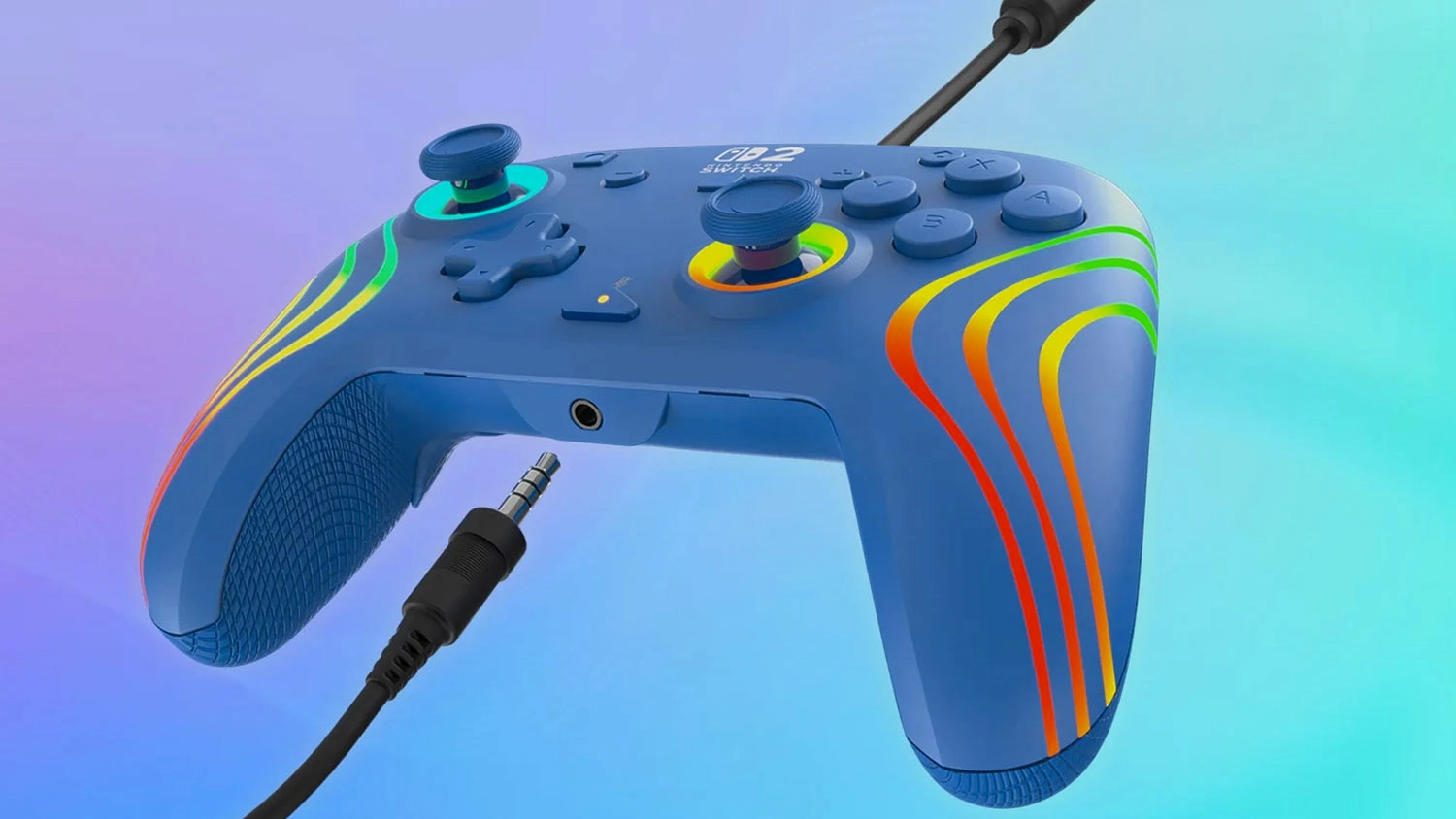 Zapojenie k&aacute;bla do ovl&aacute;dača Turtle Beach Afterglow Wave Wired NS2 Blue