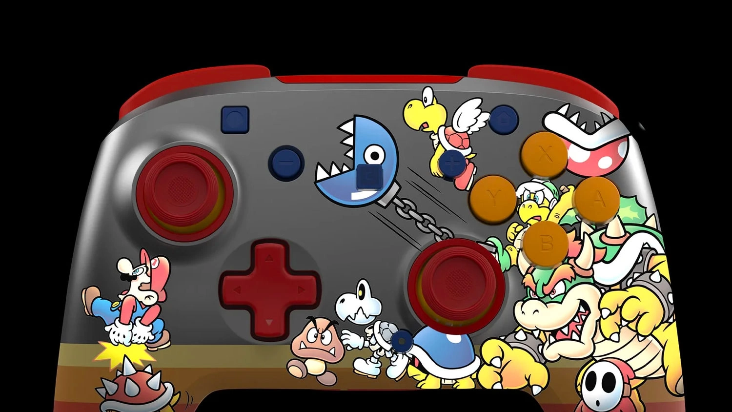 Gamepad Turtle Beach Rematch Wireless NS2 Koopa Troopa svietiace prvky v tme