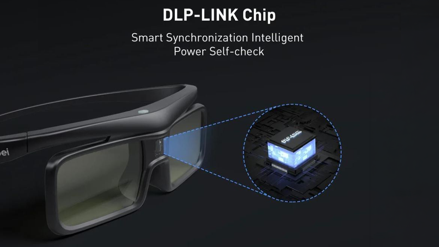 3D okuliare Dangbei DLP-Link s čipom