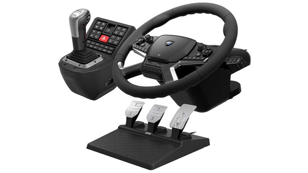 Volant s pedály a řadicí pákou Hori Force Feedback Truck Control System pro PC_01