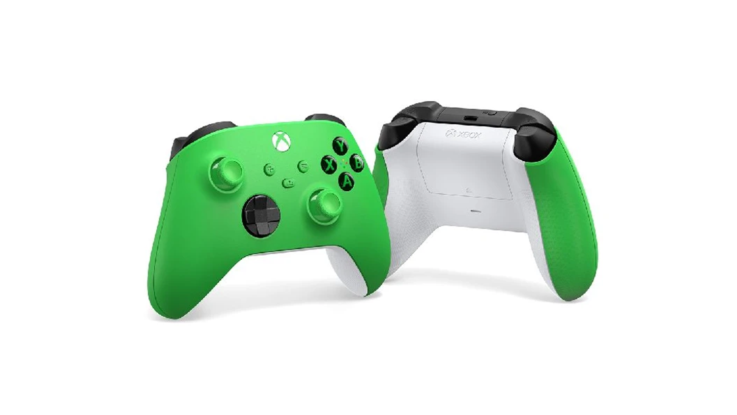 Hern&yacute; ovl&aacute;dač Microsoft Xbox Wireless Controller Velocity Green spredu aj zozadu