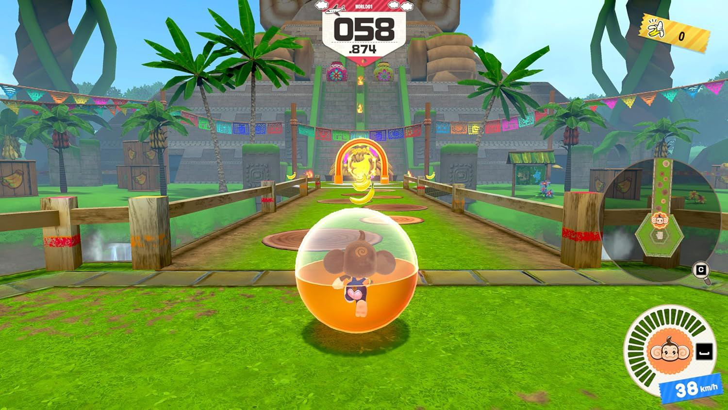 Z&aacute;běr ze hry na Nintendo Switch Super Monkey Ball Banana Rumble