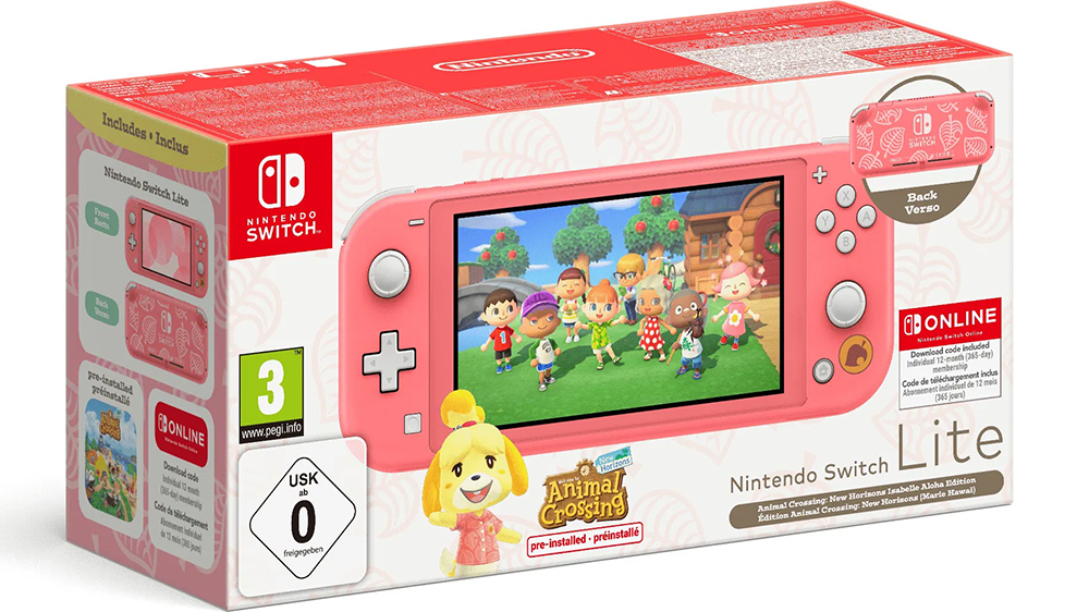 Balení konzole Nintendo Switch Lite, Animal Crossing bundle _01