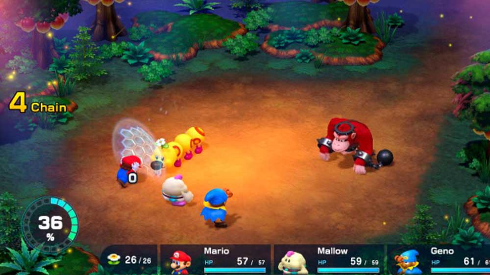Ukázka soubojového systému hry Nintendo Super Mario RPG_04