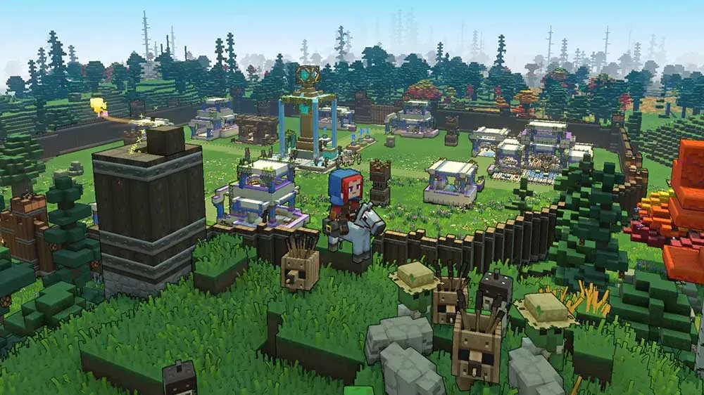 Minecraft Legends Deluxe Edition (Nintendo Switch) – vaše základna. Ukázka ze hry_02