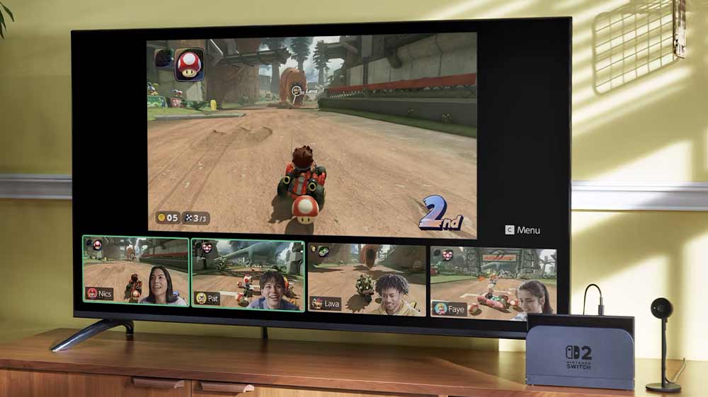 Videochat při hraní na konzoli díky kameře Nintendo Switch 2 Camera_02