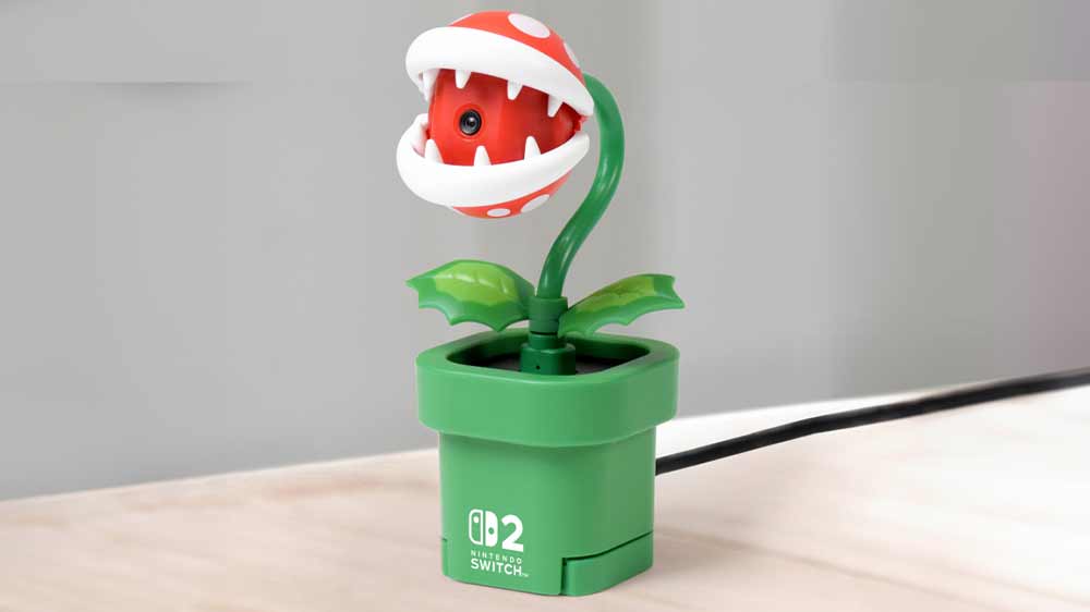Webkamera Nintendo Switch 2 Camera Piranha Plant na stole_02