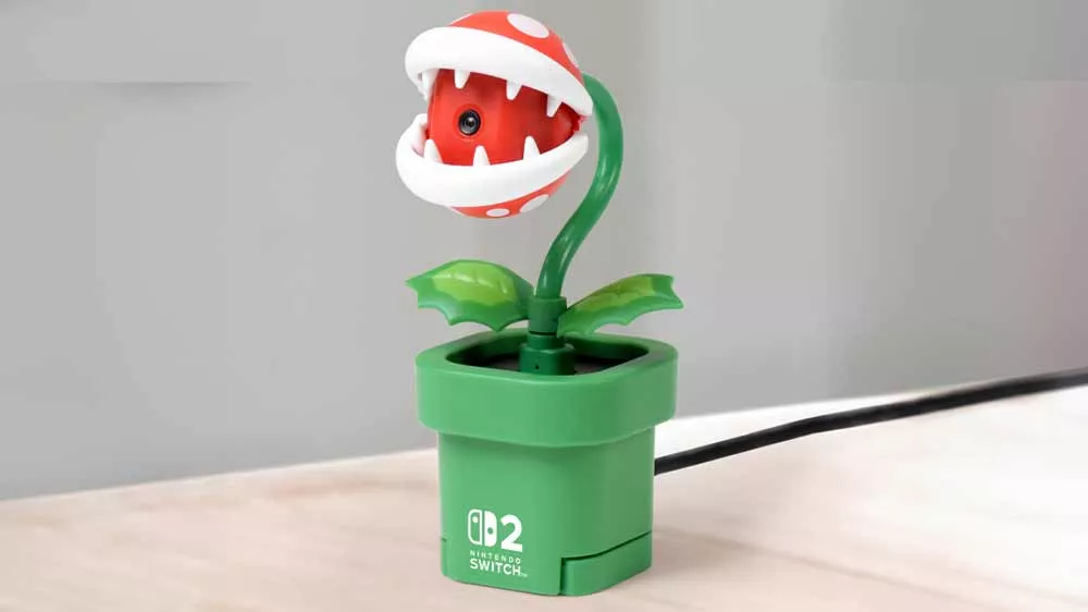 Webkamera Nintendo Switch 2 Camera Piranha Plant na stole_02