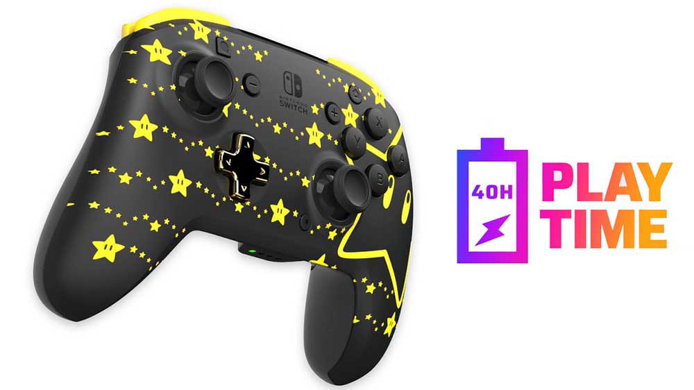 Výdrž u bezdrátového ovladače Rematch Glow Wireless Super Star_03