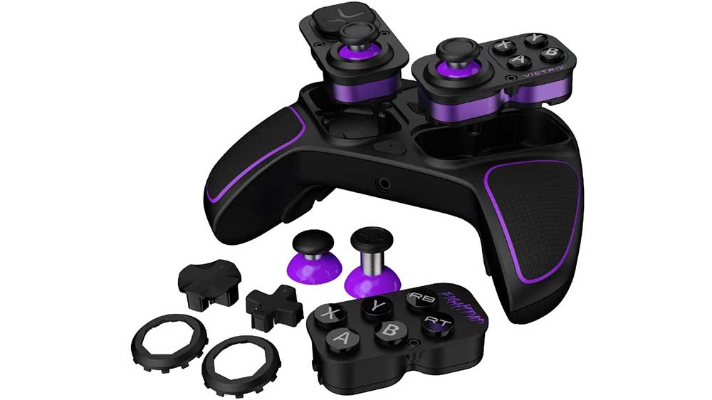 Vyměnitelné moduly a díly u bezdrátového ovladače PDP Victrix Pro BFG_02