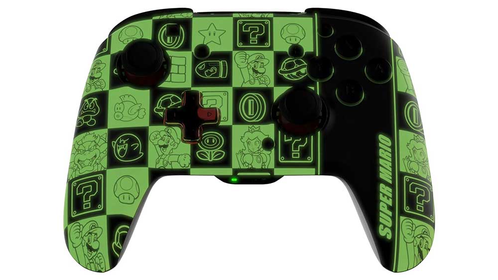 Bezdrátový gamepad PDP Rematch Glow pro Nintendo Switch, Super Icon svítí ve tmě_03