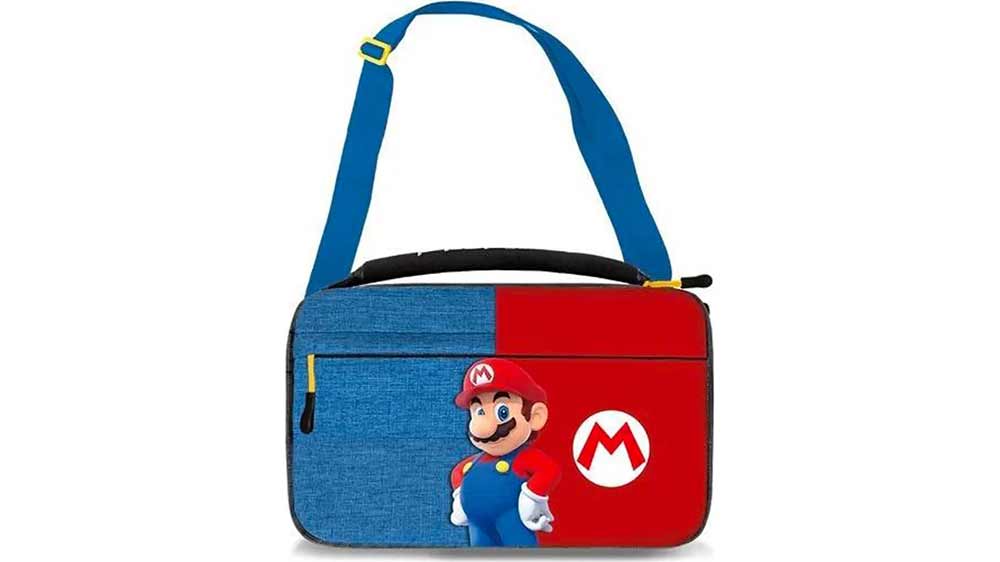 Ochranné pouzdro PDP Commuter Mario Edition Blue s připojeným ramenním popruhem_03