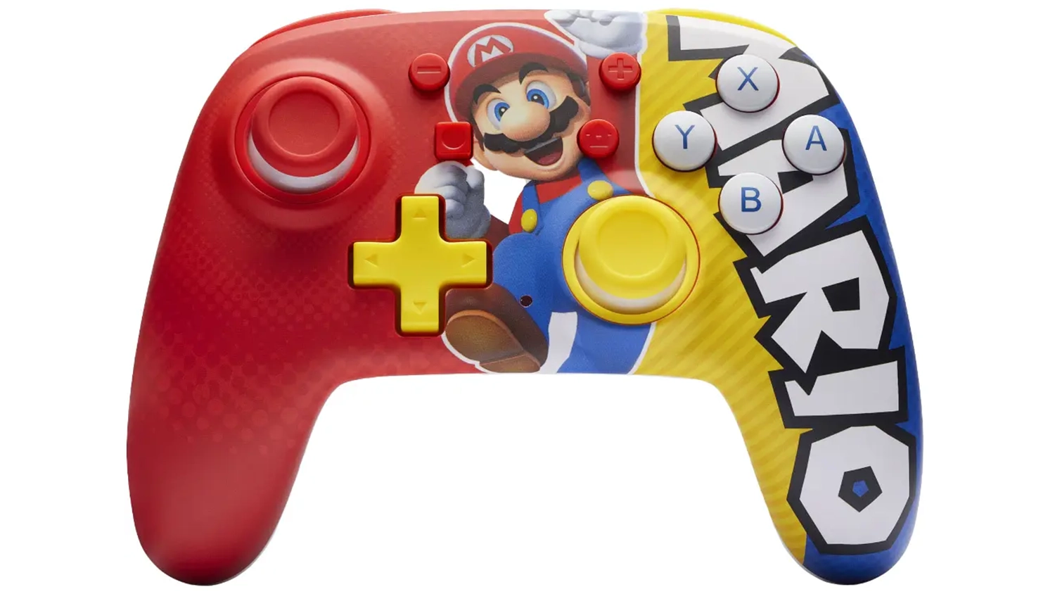 Gamepad PowerA Nano Wireless controller NS Super Mario Victory horní pohled