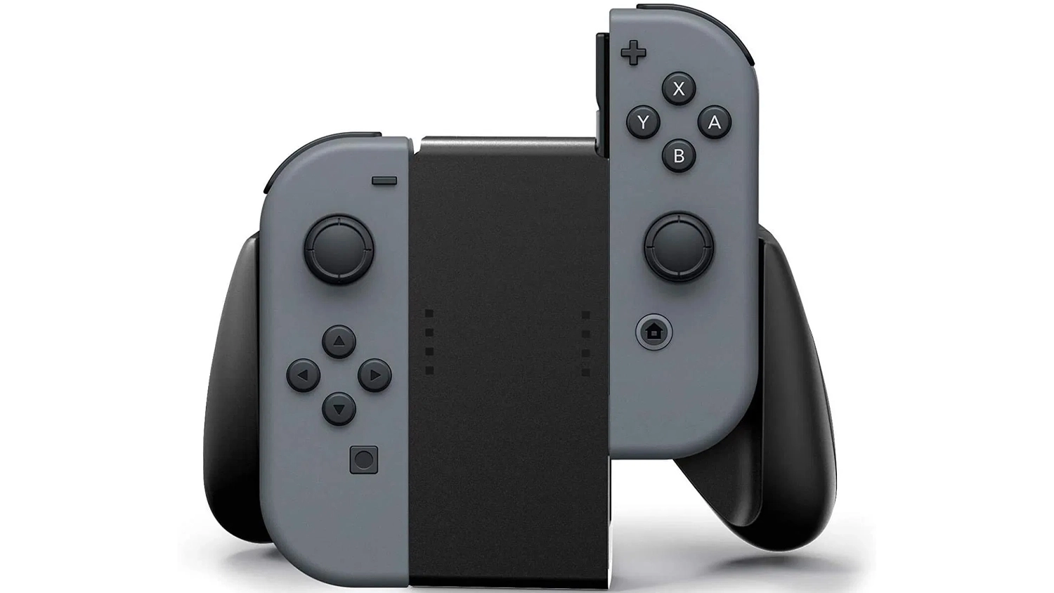 Držák PowerA Joy-Con Comfort Grip for Nintendo Switch Black se zasunutými ovladači horní pohled