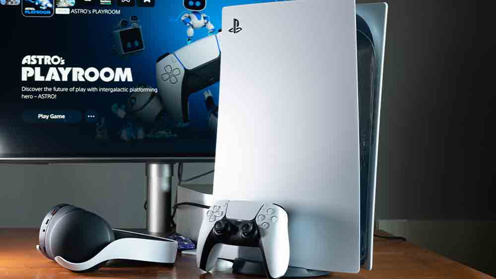Herní konzole Sony PlayStation 5 se sluchátky a ovladačem_02