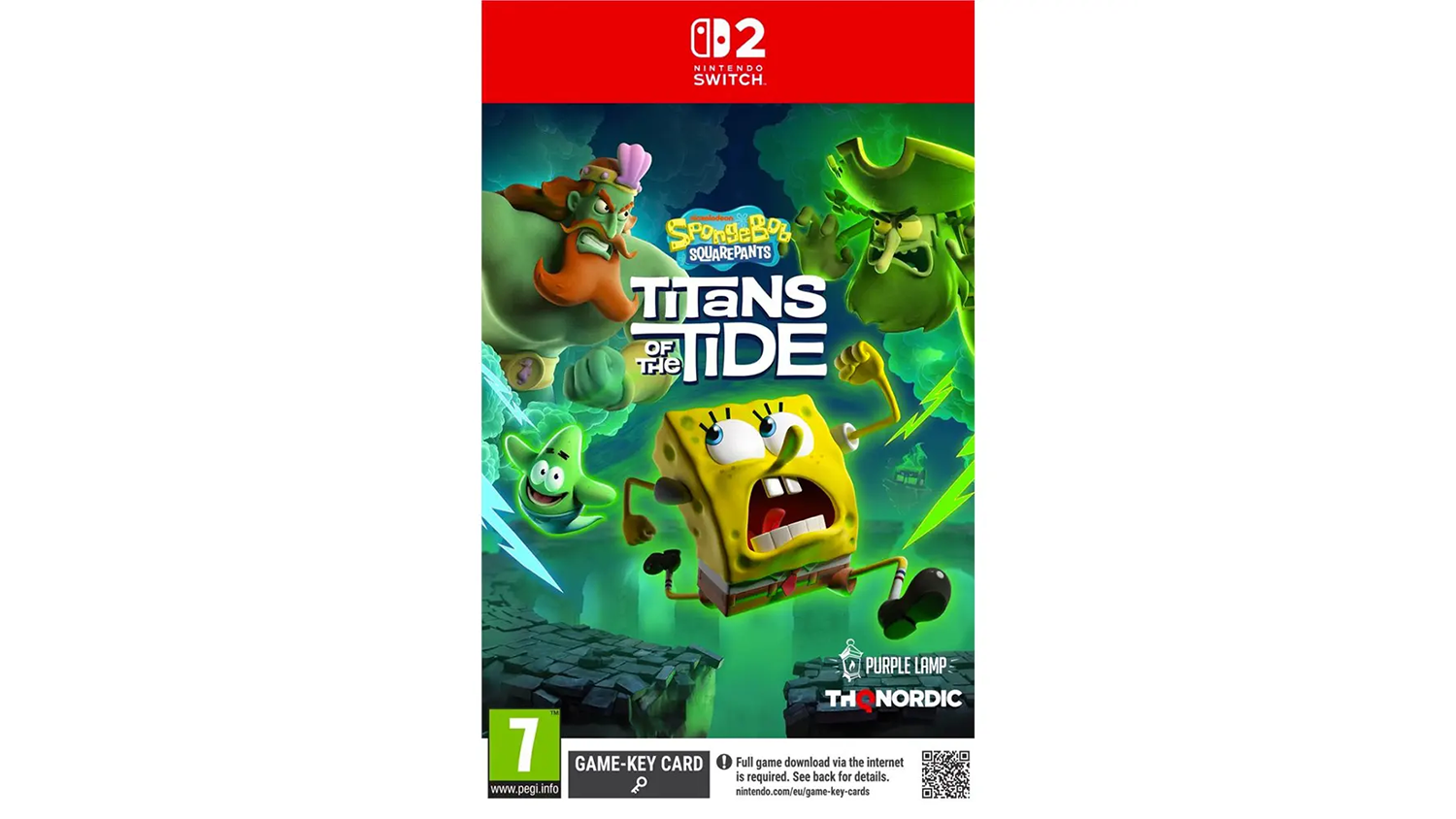 Přebal hry pro NINTENDO THQ NORDIC SpongeBob SquarePants: Titans of the Tide přední pohled