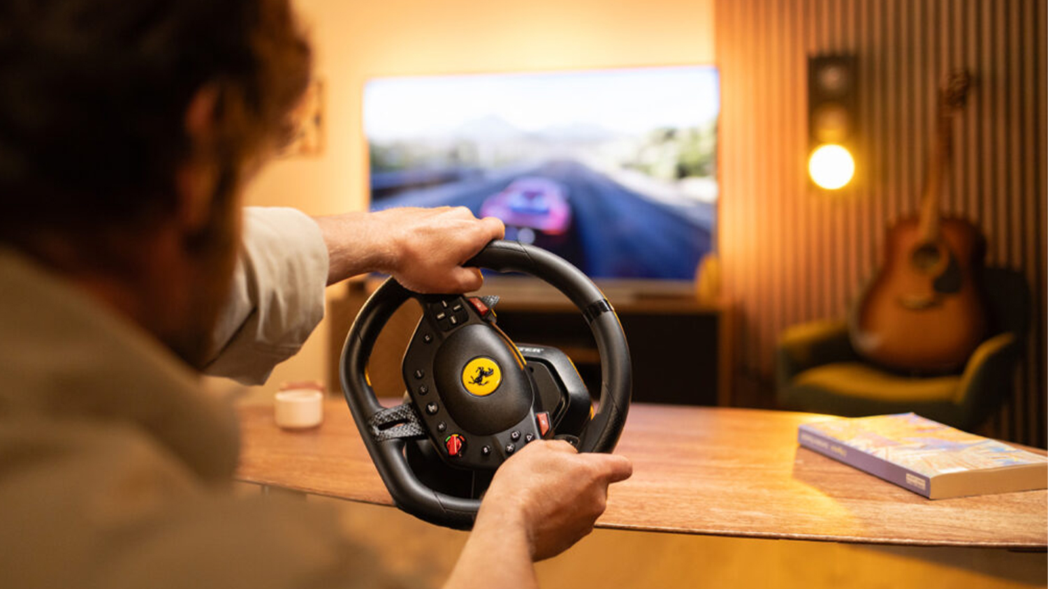 Thrustmaster T98 Ferrari volant na PS5.